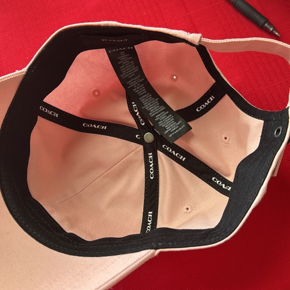 Coach Pink Baseball Cap - Picture 3 of 3